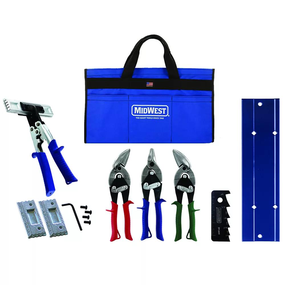 Midwest Snips&reg; MWT-HVACKIT02 HVAC Preferred Kit, 6 Pieces