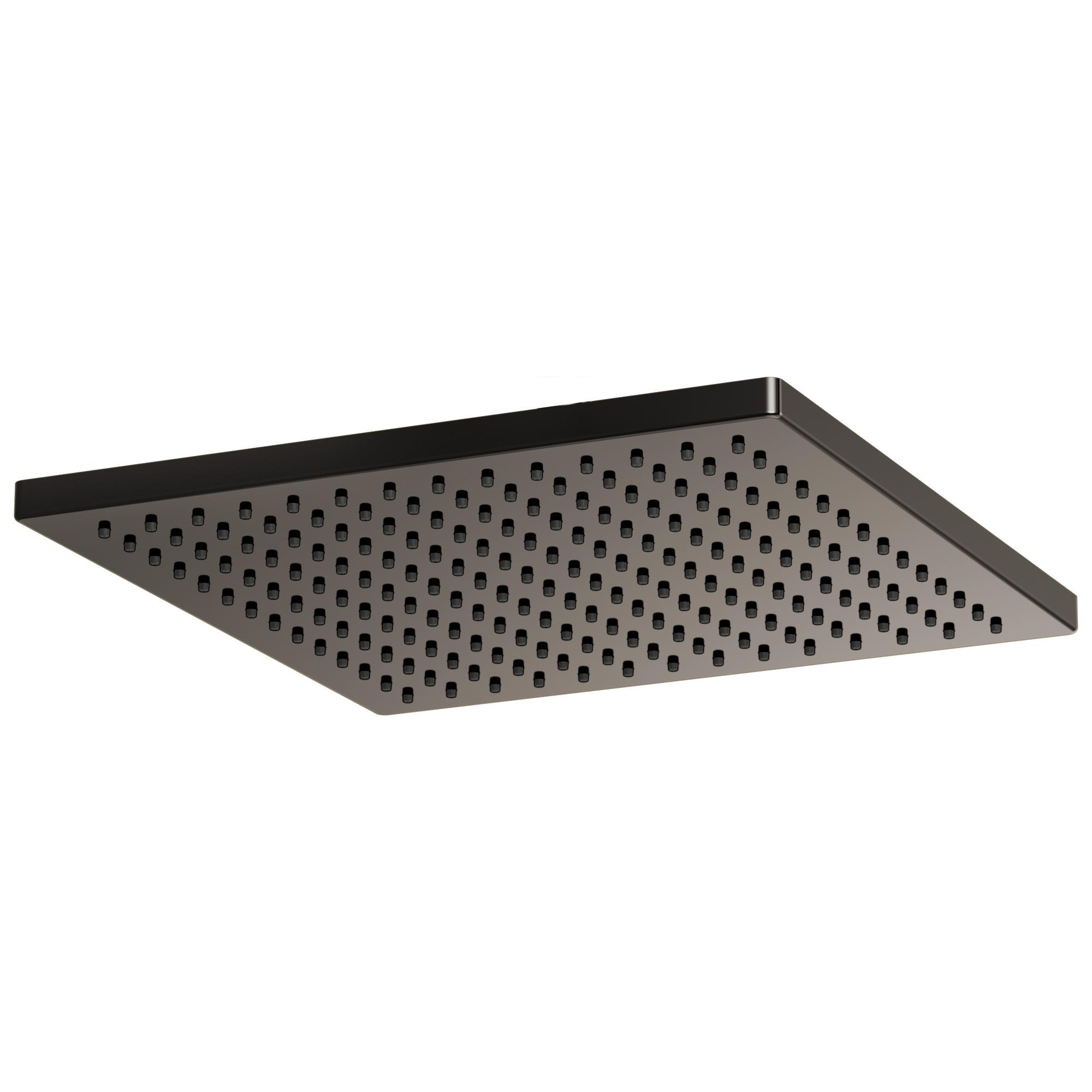 Brizo® 81399-BNX-2.5 Essential™ Shower Series Linear Single Function Raincan Shower Head, 2.5 gpm Max Flow, 1 Sprays, 11-3/4 in L x 11-3/4 in W x 2-3/8 in H Head, Import