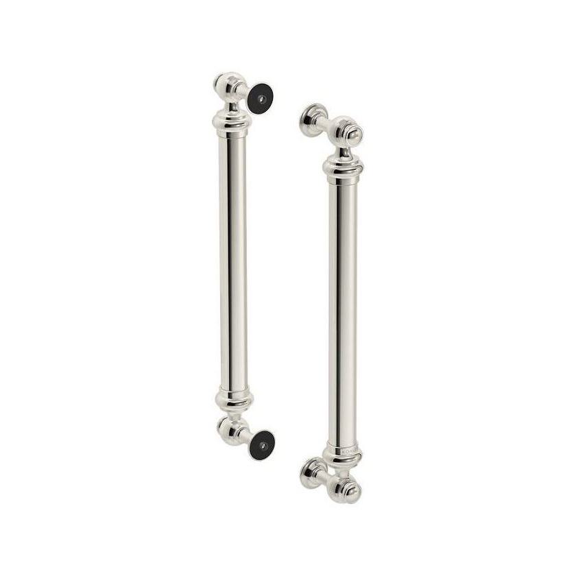 Kohler® 701728-SN 701728 Artifacts® Victorian Inspired Design Door Handle, 16-3/8 in L 2-7/8 in W 1-5/8 in H, Stainless Steel/Zinc/Plastic, Vibrant Polished Nickel