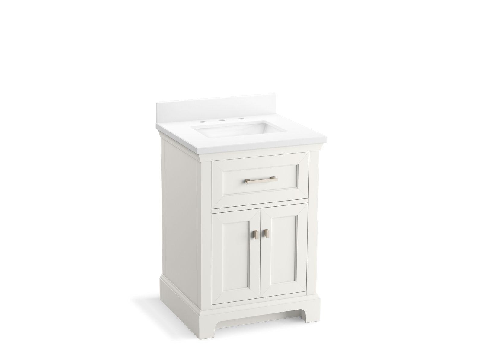 Kohler® 29259-BD1-0 Charlemont™ Vanity Cabinet with Sink and Top, 39-11/16 in OAH x 24 in OAW x 22-7/16 in OAD