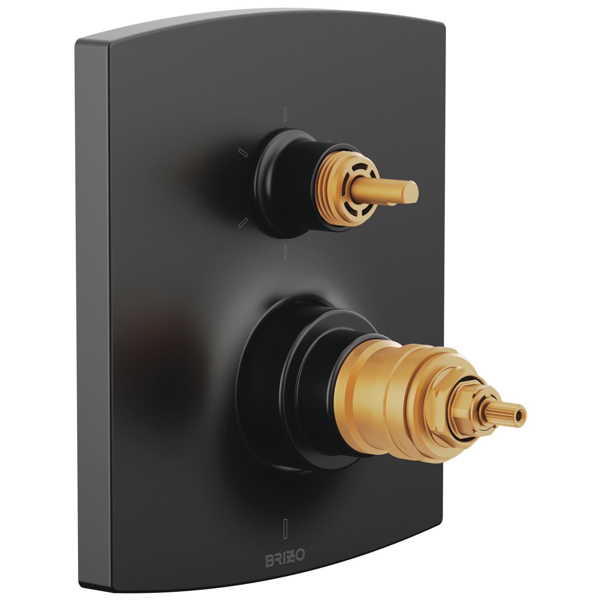Brizo® T75606-BLLHP 6-Function Shower Diverter, Matte Black