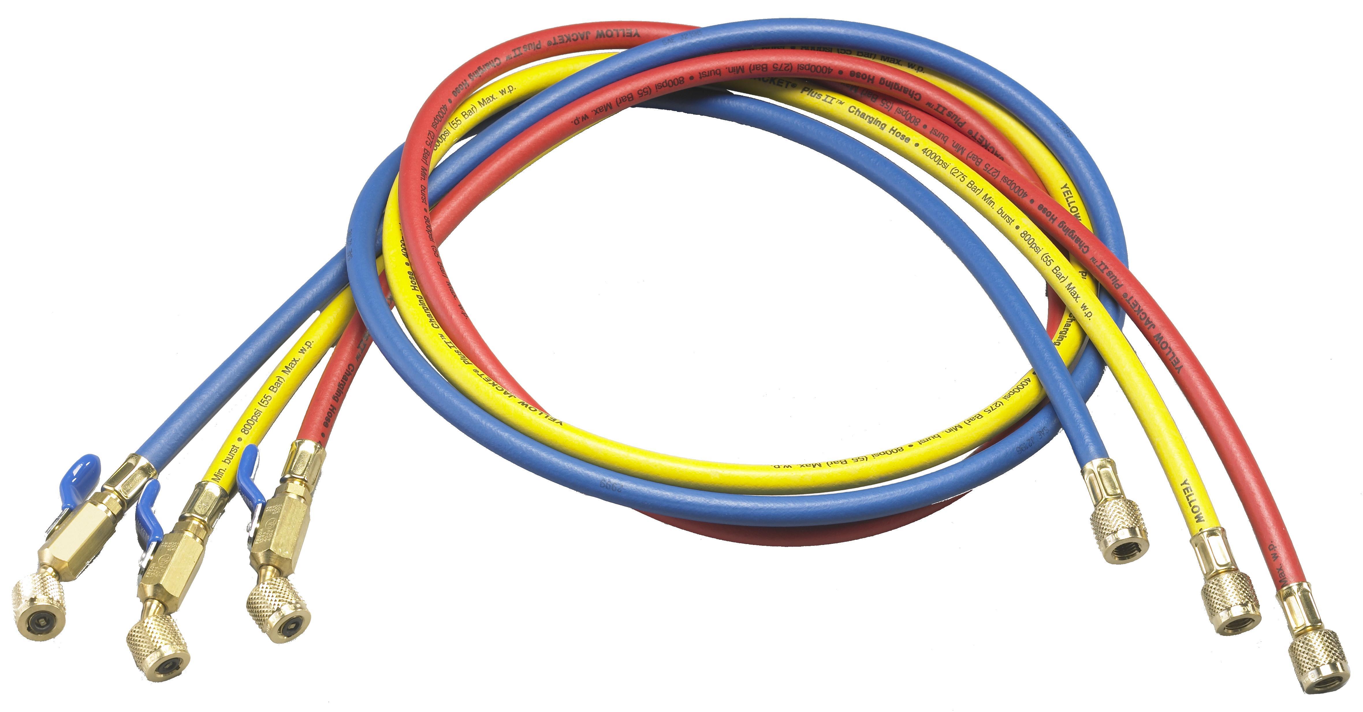 Yellow Jacket® PLUS II™ 29985 Hose, 1/4 in ID x 60 in L, -20 to 180 deg F