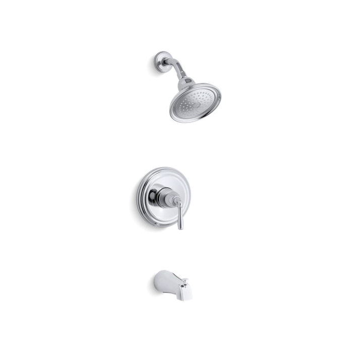 Kohler&reg; TS395-4-CP Bath/Shower Valve Trim, Polished Chrome