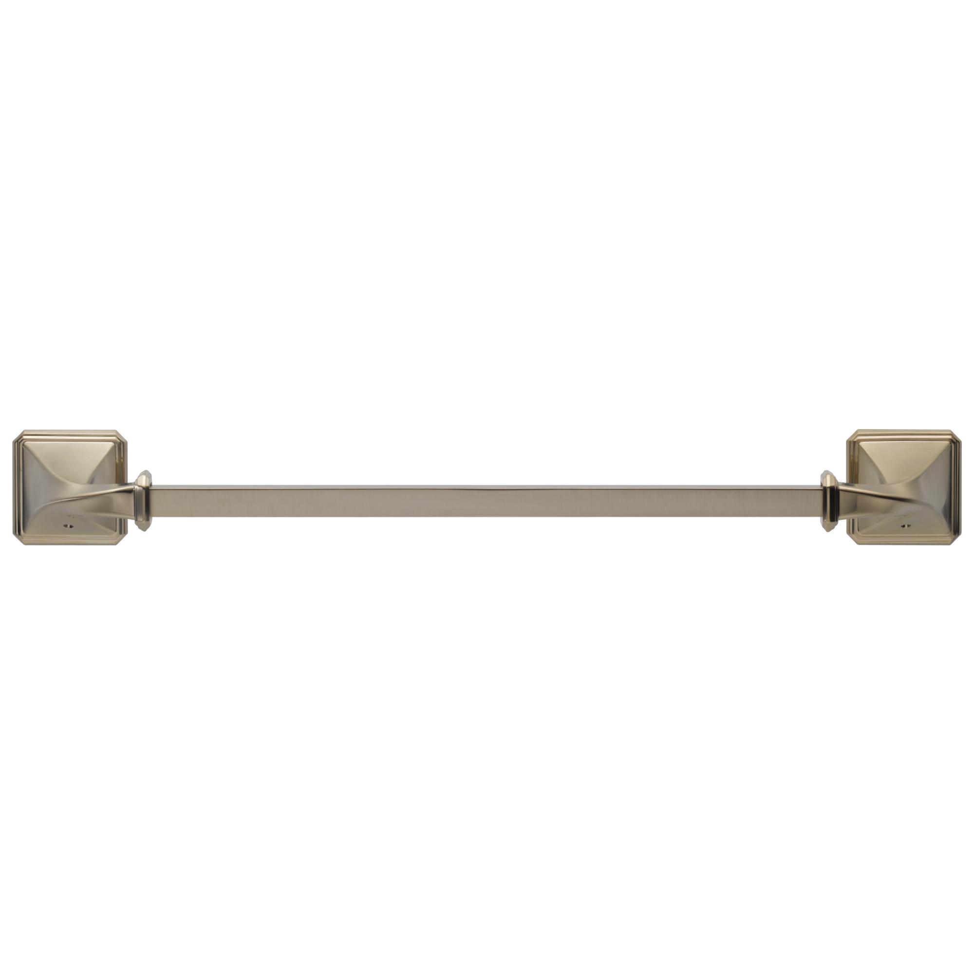 Brizo® 691830-BN Virage® Towel Bar, 18 in L Bar, 3-21/64 in OAD x 2-1/2 in OAH, Brass, Brushed Nickel, Import