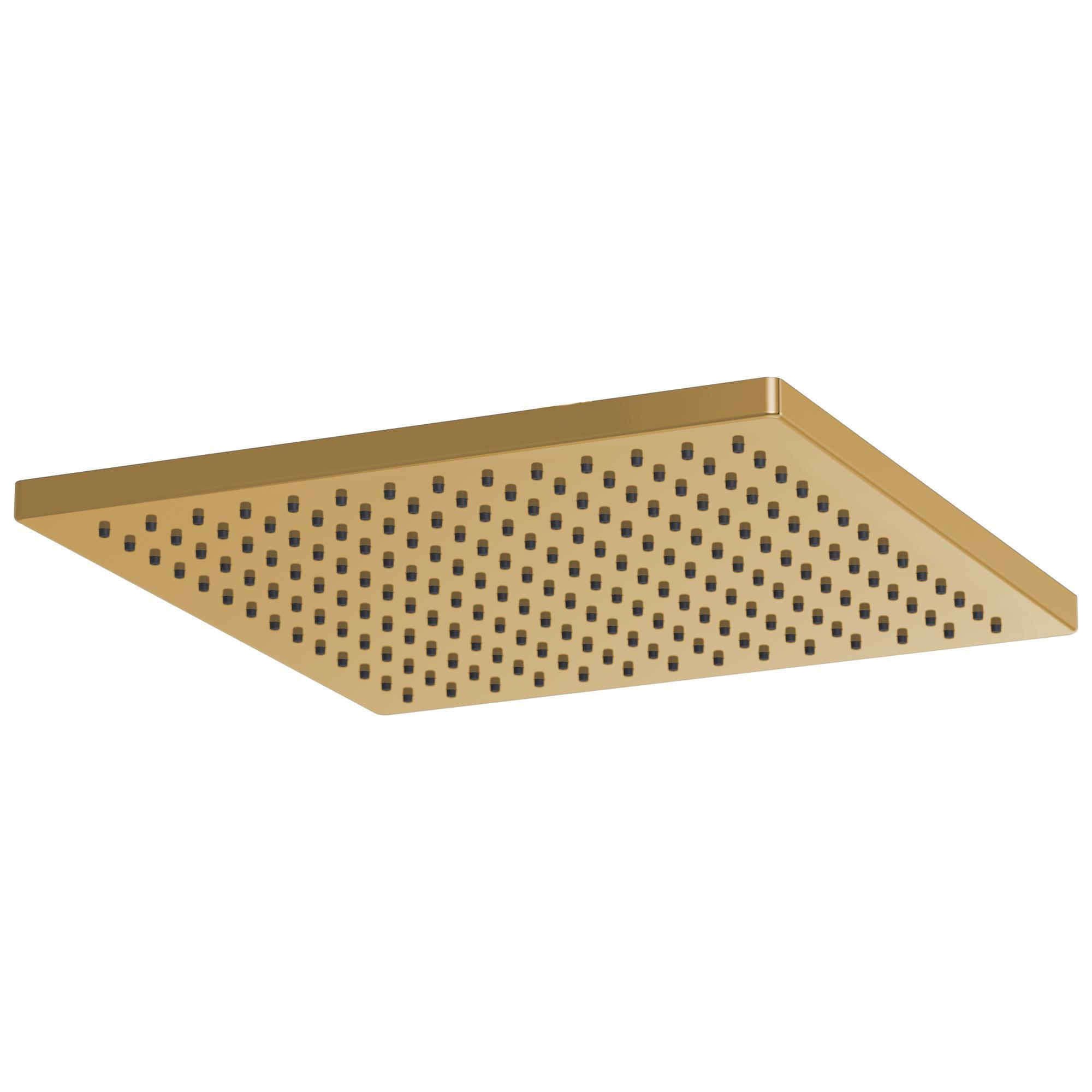 Brizo® 81399-PG-2.5 Raincan Shower Head, 2.5 gpm Flow Rate, 1 Spray, 2.38 in L x 11.81 in W x 11.81 in H Head, Import