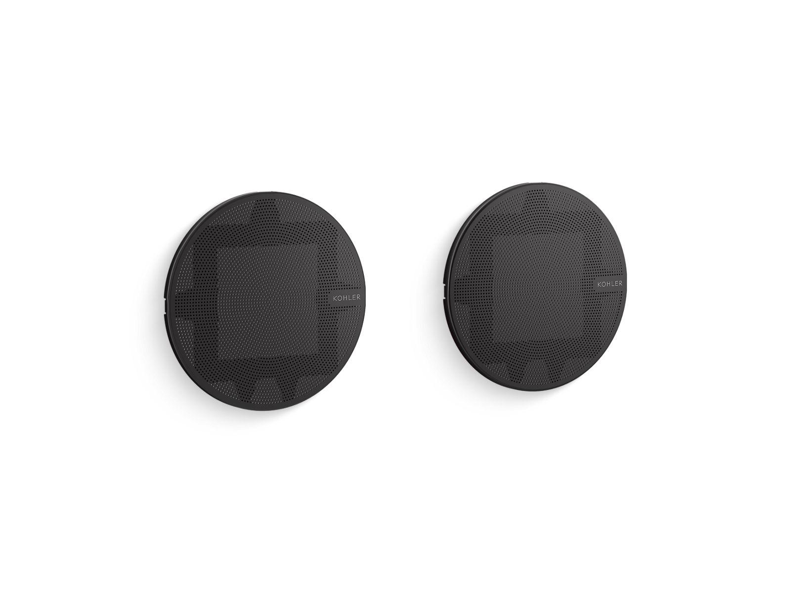Kohler® 30318-BL K-30318 SoundTile Shower Speakers, 7 in OAW, Brass/ABS/Metal Enclosure, Matte Black Enclosure
