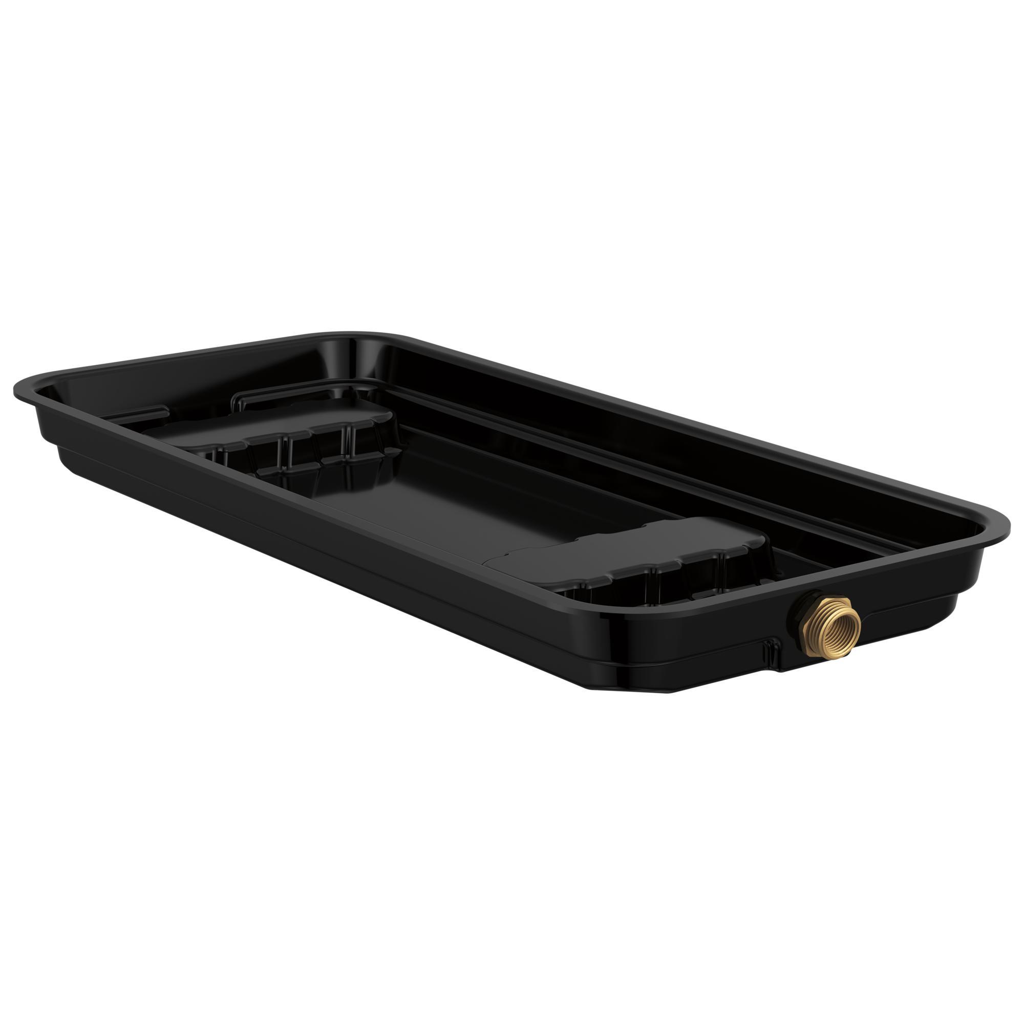 Brizo® 8GA-PAN Steam Generator Pan, For Use With 8GE-TSG Series Steam Generators, 3/4 inch MGHT Male Threaded NPT and 1/2 inch NPT Female Brass Connection
