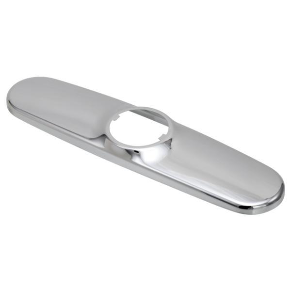 DELTA® RP44645 Three Hole Escutcheon, Polished Chrome, Import