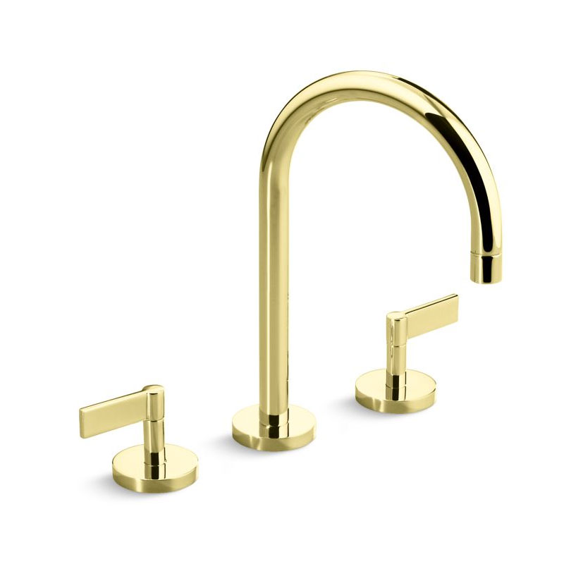 Kallista P24490-LV-ULB One™ by KALLISTA SINK FAUCET, GOOSENECK SPOUT, LEVER HANDLES