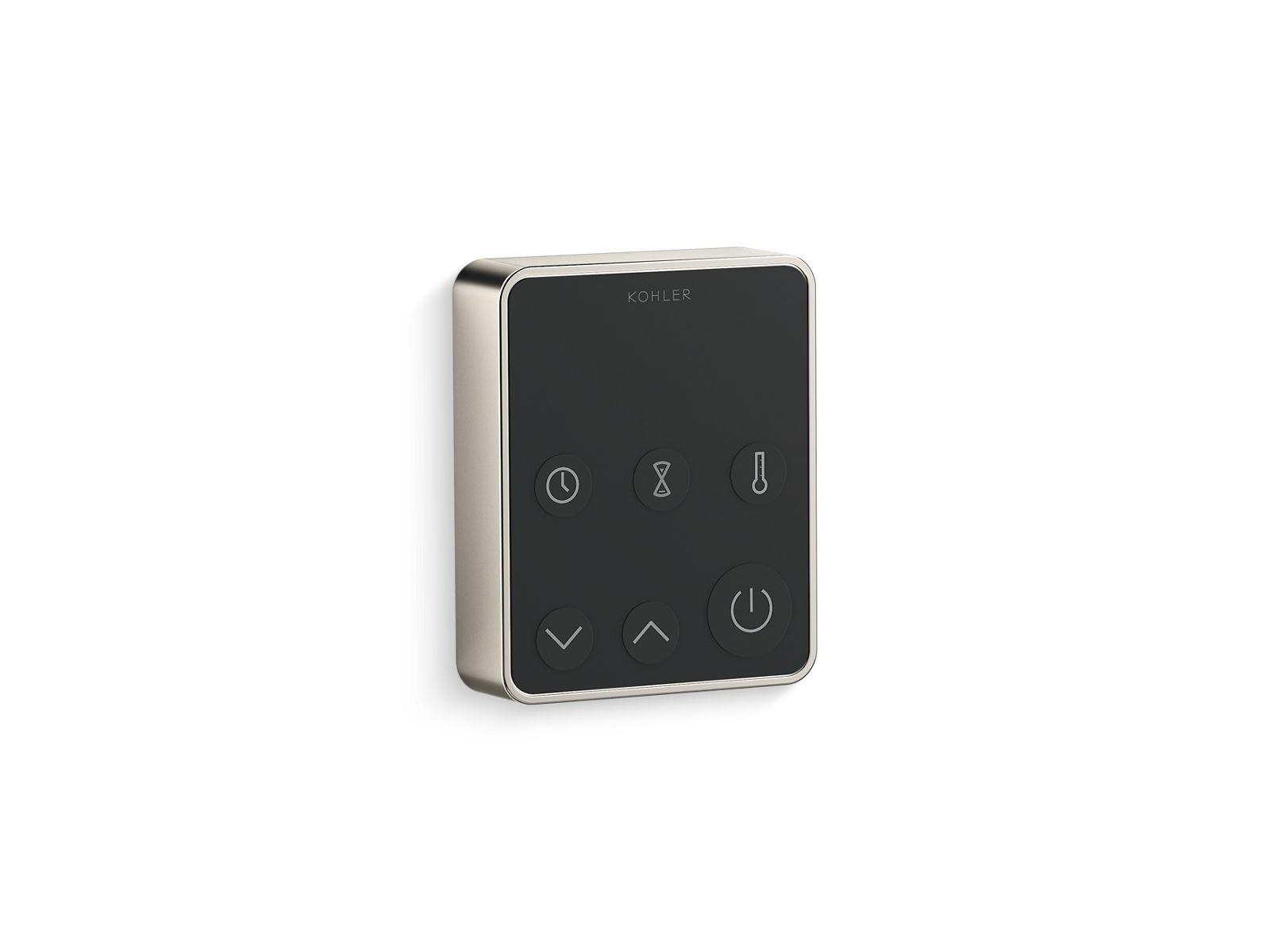 Kohler® 32312-SN K-32312 Invigoration Steam Controller, Adjustable Panel, 90 to 125 deg F Range, Vibrant Polished Nickel, For Use With Invigoration Series 5 to 30 kW Steam Generators, Import