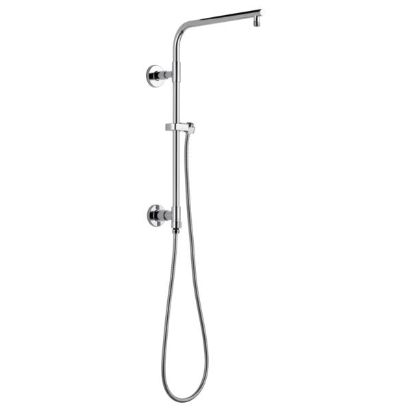 DELTA® 58810-PR Universal Showering Components Round Shower Column, 18 in Shower Head, 26.44 in L Shower Arm, Import