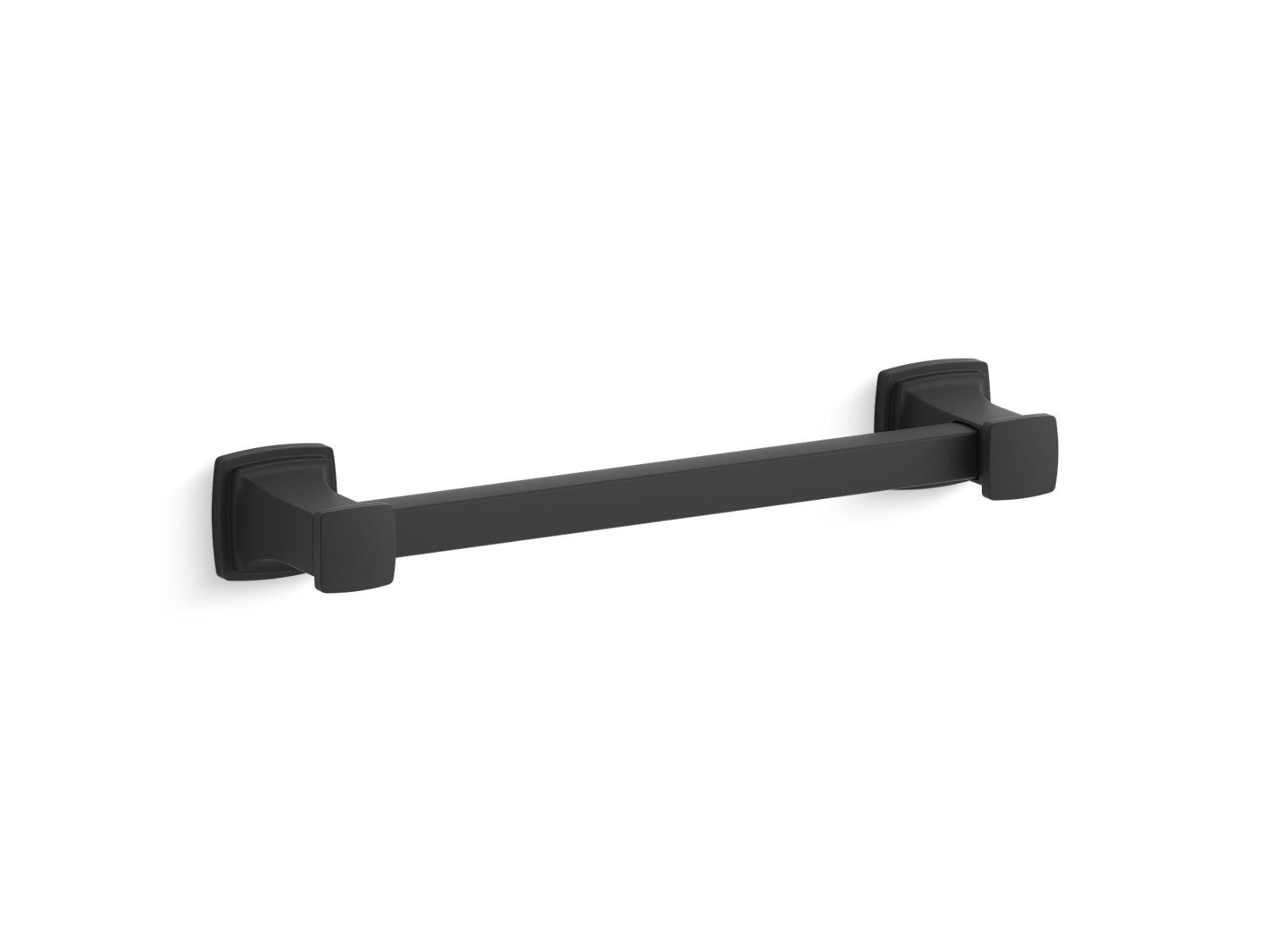 Kohler® 24436-BL 24436 Riff® Cabinet Pull, For Use With Cabinet, 7 in Cabinet Pull, Zinc, Matte Black