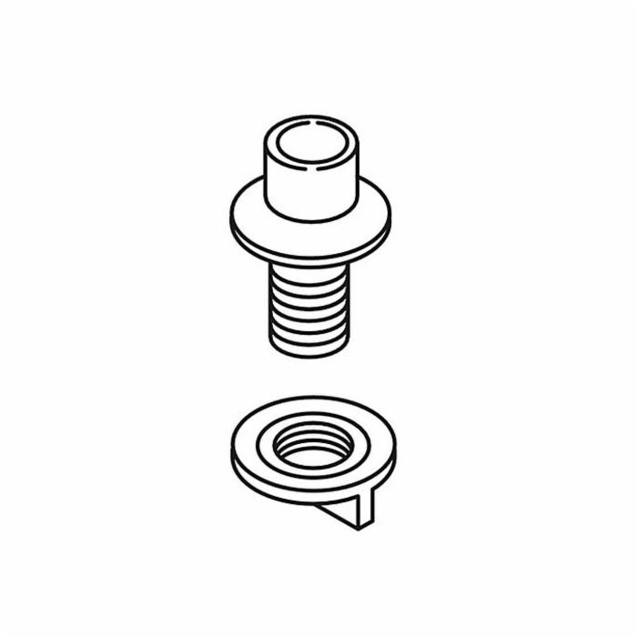 Kohler® 1037431-CP Spray Holder Assembly, For Use With Coralais™ K-15251 3-Hole Kitchen Sink Faucet, Polished Chrome Spray Head