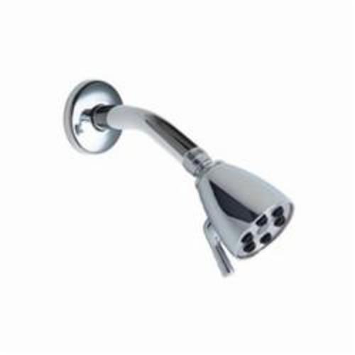 Chicago Faucet® 600-ACP Shower Head With Arm and Wall Flange, 2.5 gpm Minimum, Wall Mount, Import