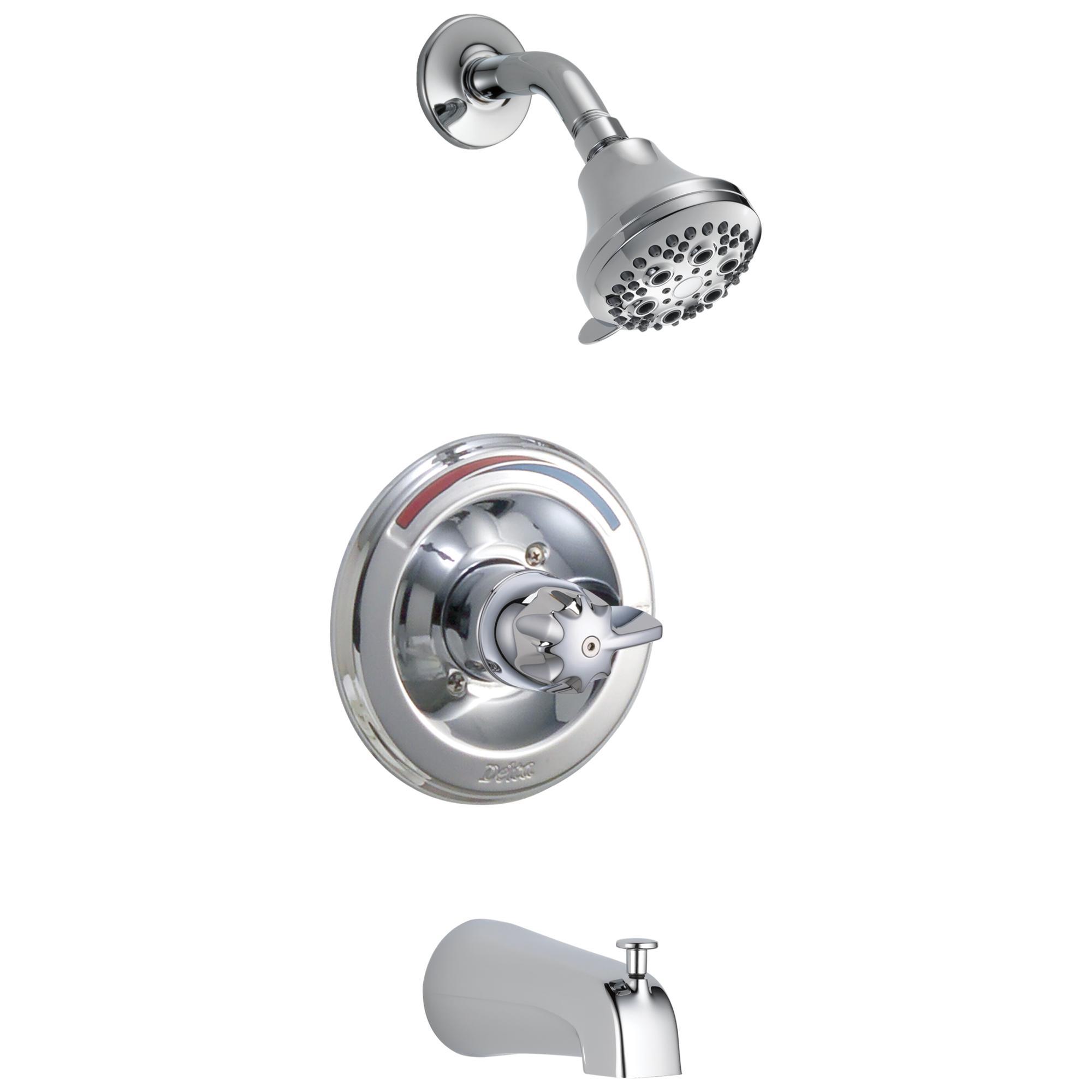 DELTA® T13490 Monitor® 13 Tub/Shower Faucet Trim, 1.75 gpm Shower, Polished Chrome