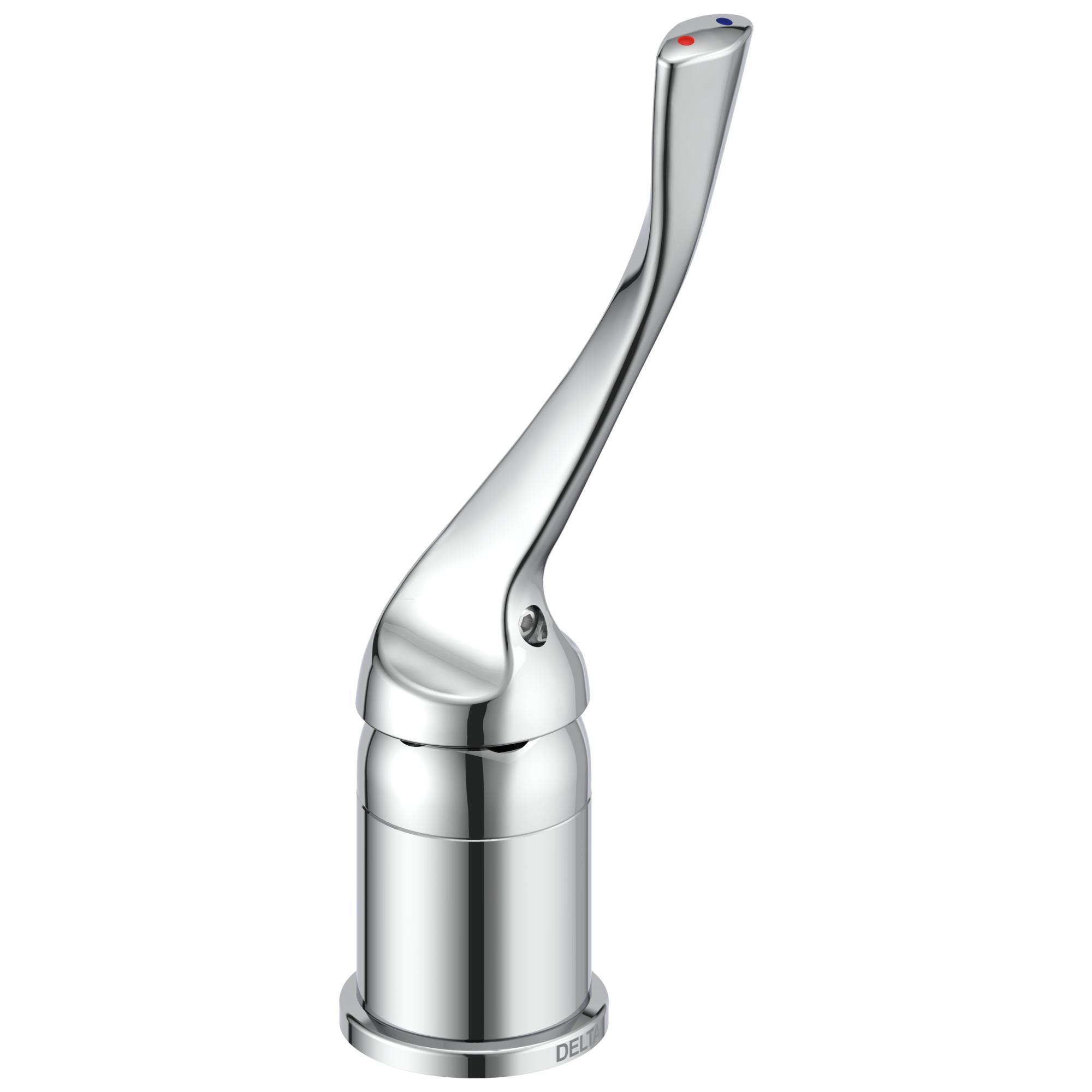 DELTA® 24T0003 Control Unit and Long Lever Handle Only, Brass Body, Polished Chrome, Import, Commercial