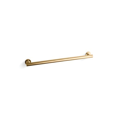 Kohler® 11893-2MB Purist® Grab Bar, 1-1/4 in Dia x 26-7/16 in L, Vibrant® Brushed Moderne Brass, Metal