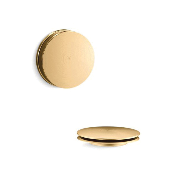 Kohler® T37395-2MB K-T37395 Push Button Bath Drain Trim, For Use With PureFlo™ Contemporary Rough-In Cable Bath Drain, Metal
