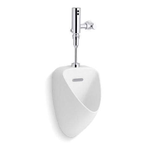 Kohler® PR20713-T1D-NA Touchless Urinal With Mach® Tripoint® Flushometer, Tend™, 0.125 gpf Flush Rate, Top Spud, Wall Mount