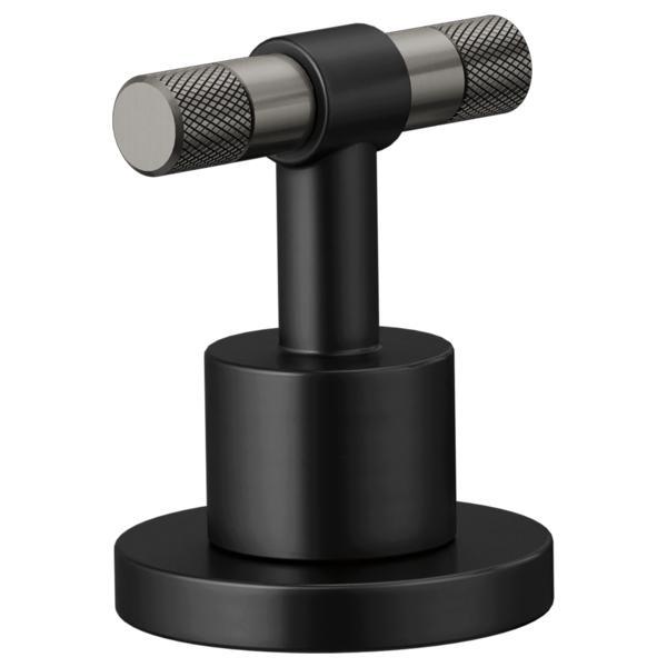 Brizo® HL5333-BLSL-NM Litze® Two Faucet Handle Kit, For Use With 65332LF-LHP and 65334LF-LHP, Lever Handle, Zinc, Matte Black/Luxe Steel, Import