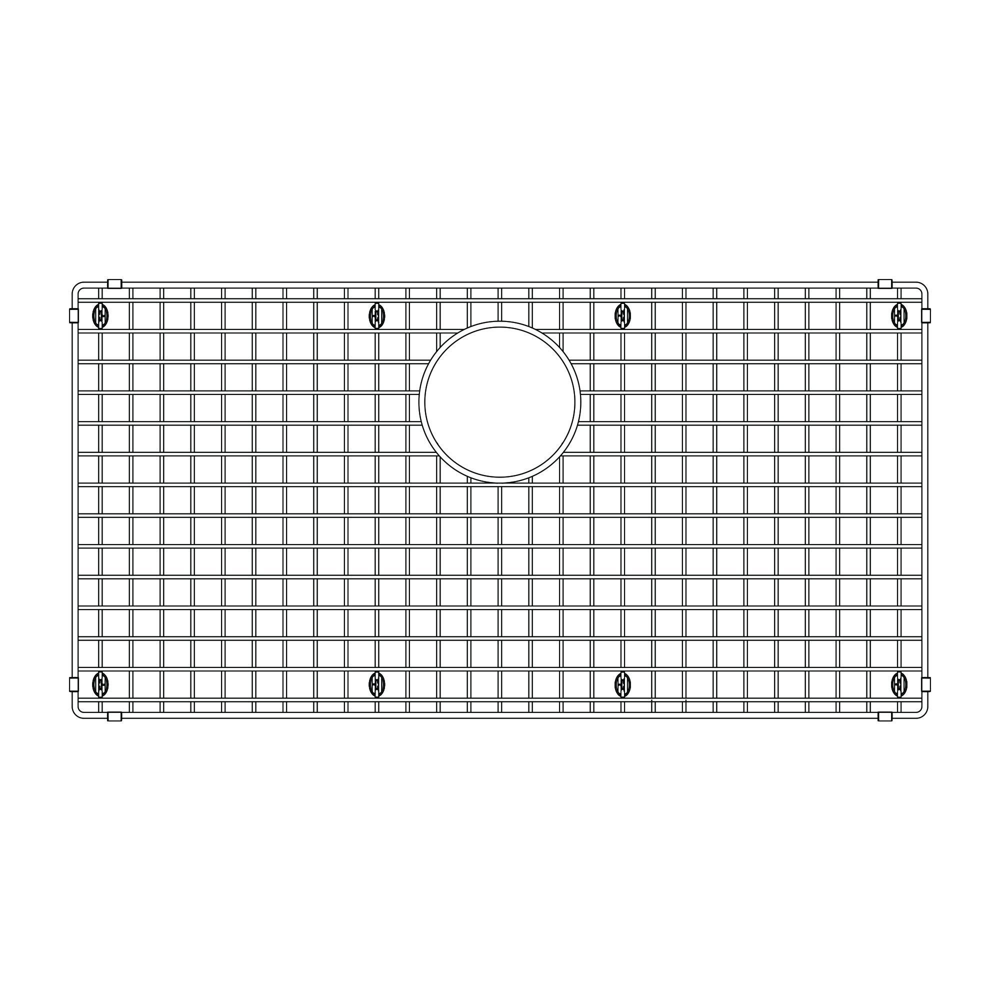 Blanco 235968 Bottom Bowl Sink Grid, 27.95 in L x 14.53 in W x 1.42 in H, Import