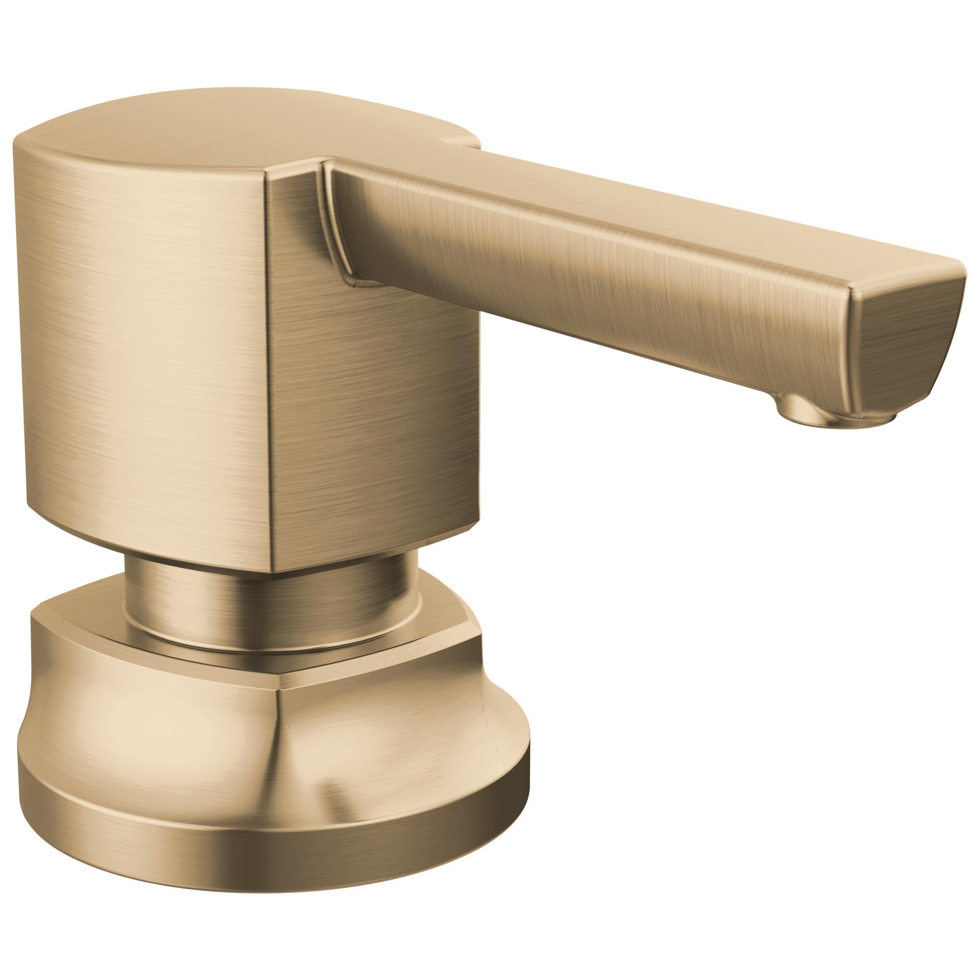 Brizo® 695306-GL-L Kintsu® Refillable Soap and Lotion Dispenser, Luxe Gold, 4.56 in OAL, Zinc, Import