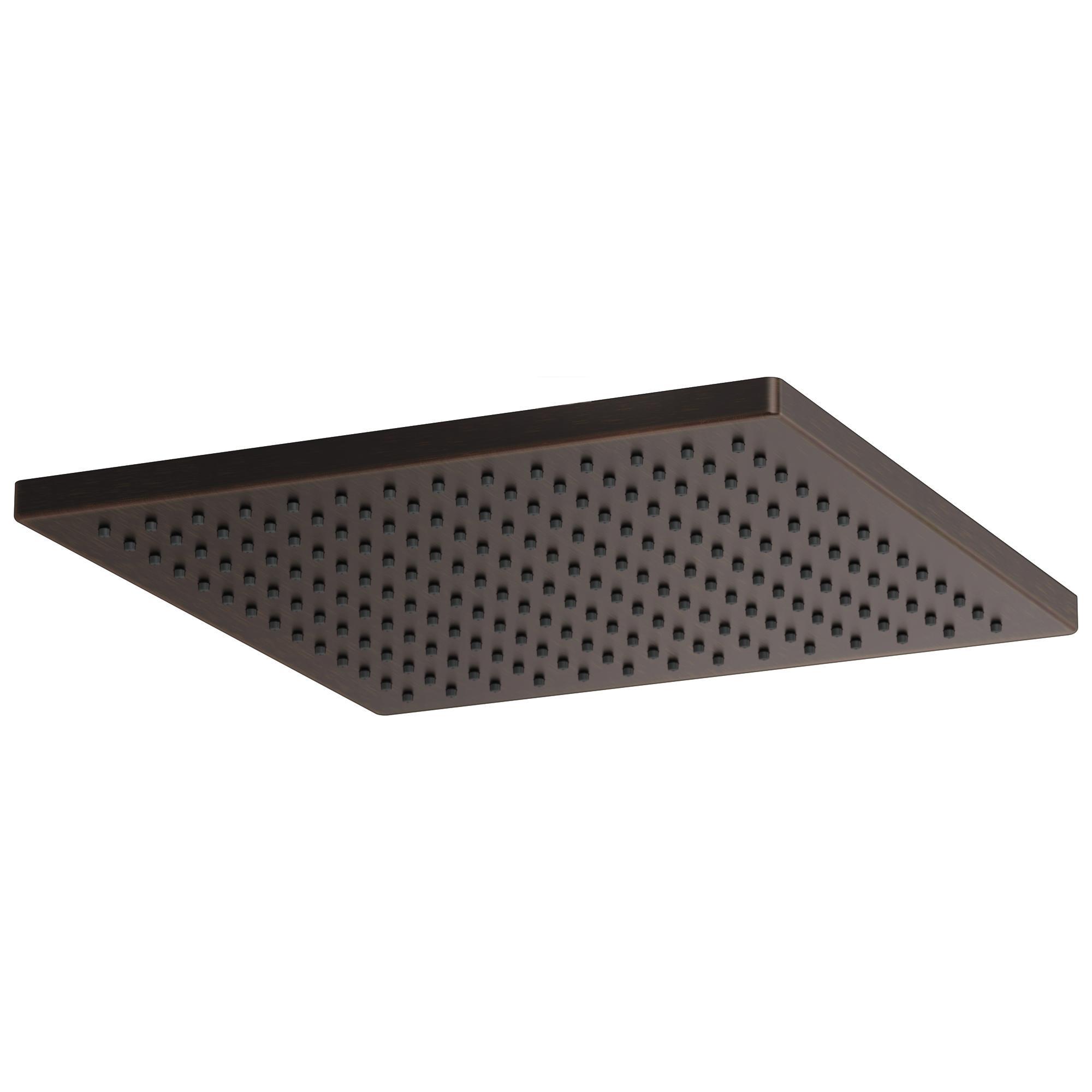 Brizo® 81399-RB-2.5 Raincan Shower Head, 2.5 gpm Flow Rate, 1 Spray, 2.38 in L x 11.81 in W x 11.81 in H Head, Import