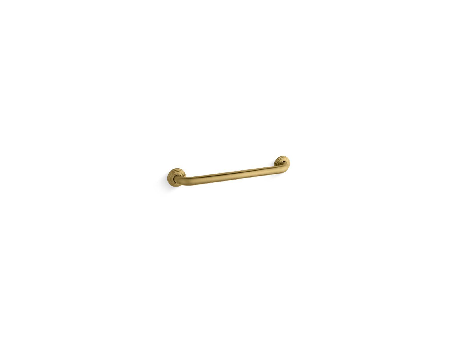 Kohler® 10541-2MB 10541 Grab Bar, 1-1/4 in Dia 20-13/16 in L, Vibrant Brushed Moderne Brass, Metal