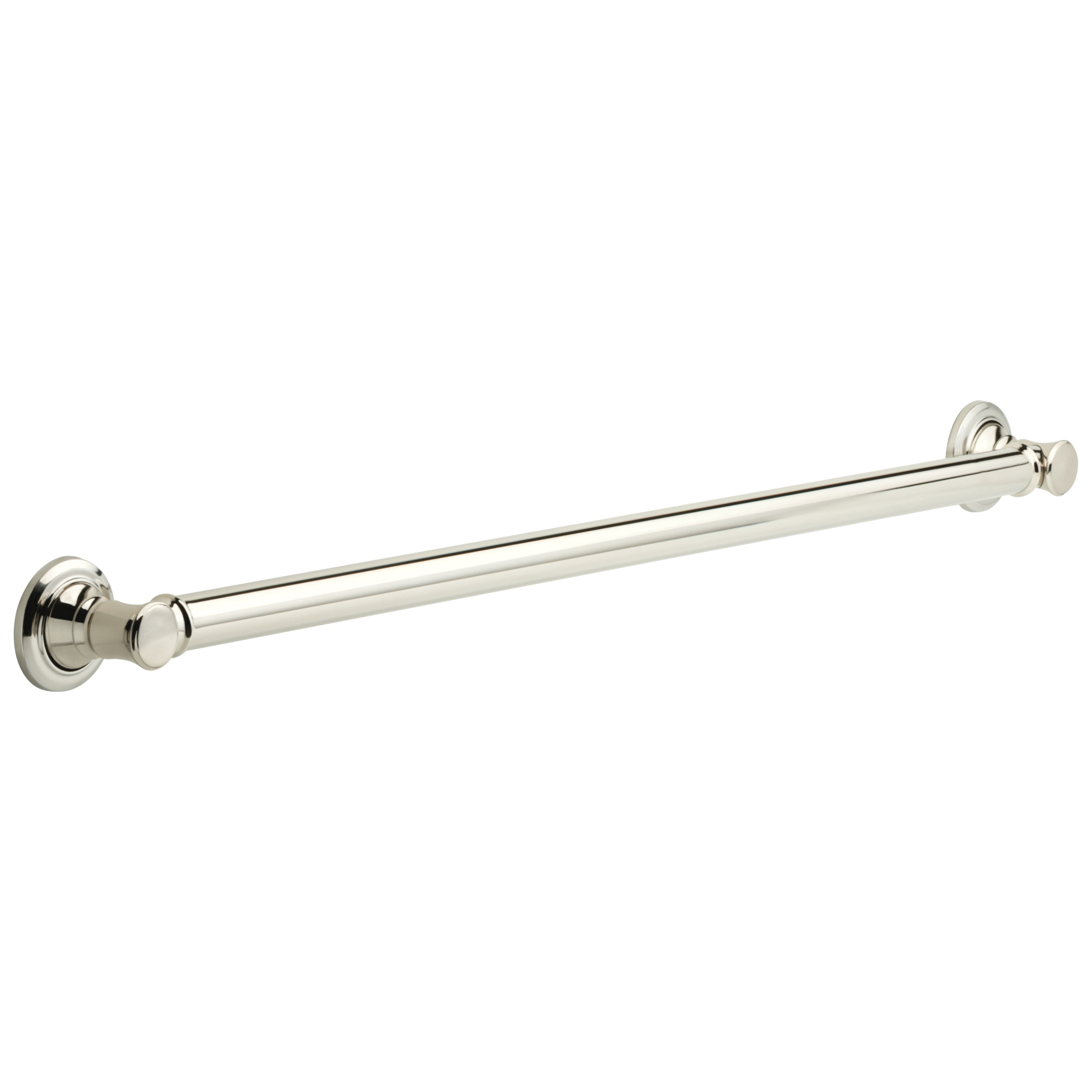 DELTA® 41636-PN Traditional Decorative Grab Bar, 36 in L x 1-1/4 in Dia, Polished Nickel, Zinc, Import