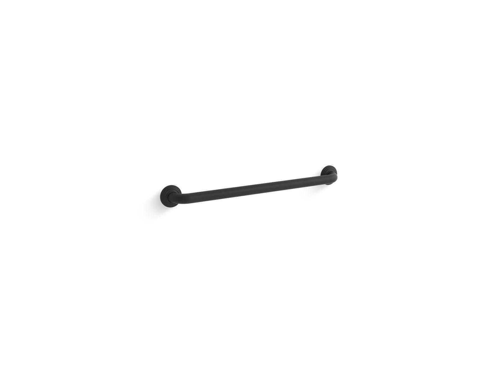 Kohler® 10542-BL 10542 Grab Bar, 1-1/4 in Dia 26-13/16 in L, Matte Black, Metal