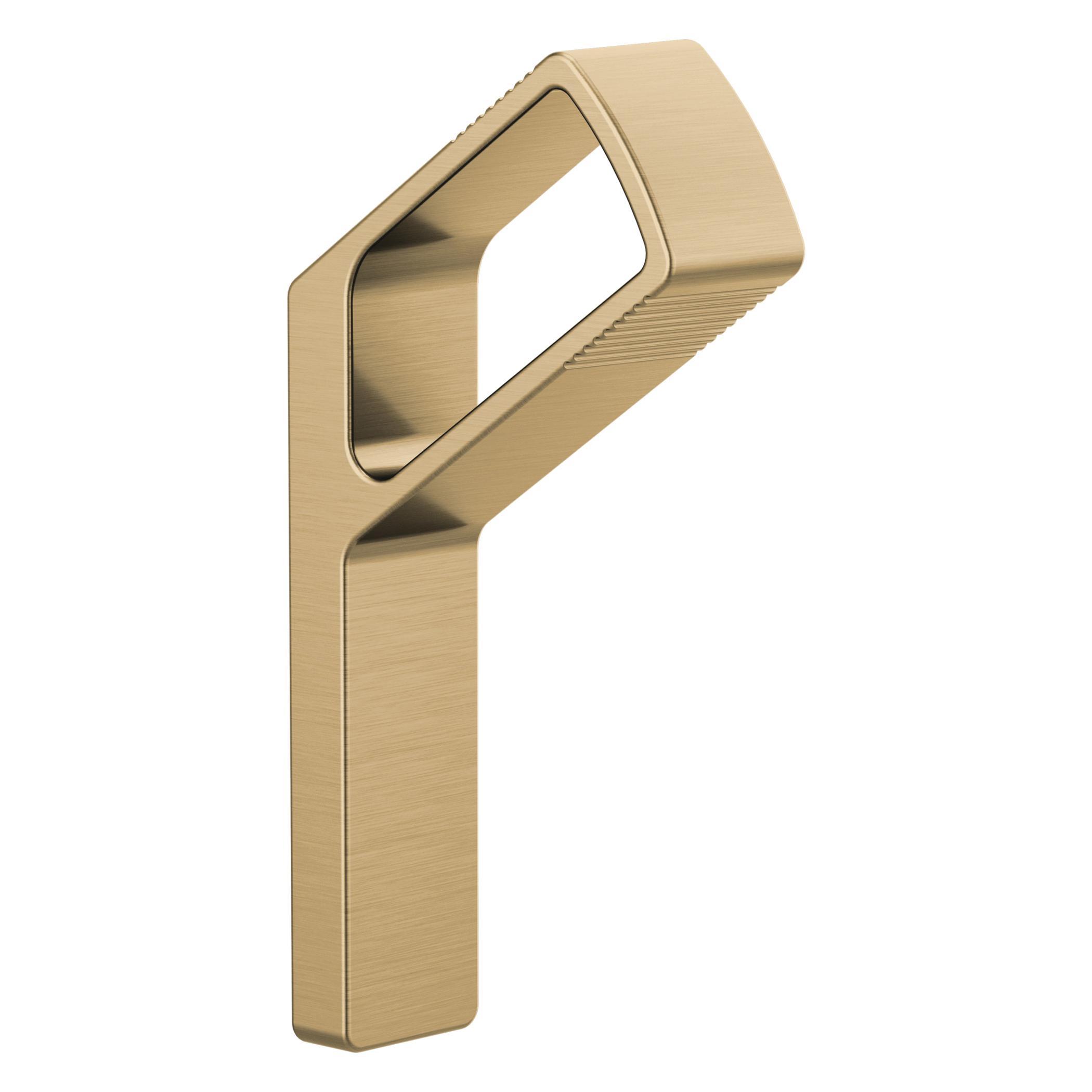 Brizo® 693406-GL Kintsu™ Bent Bar Robe Hook, 1 Hooks, 4-1/4 in OAH x 7/8 in OAW x 2-1/8 in OAD, Metal, Import