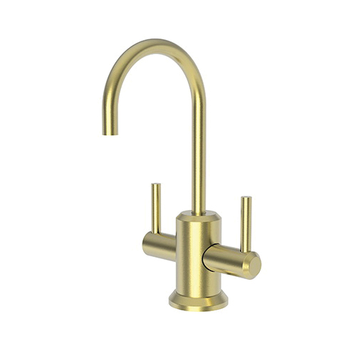 Newport Brass® 3200-5603/04 Model 3200-5603 Jeter Hot and Cold Water Dispenser Faucet, 1 gpm Flow Rate, PVD Satin Brass, 2 Handles
