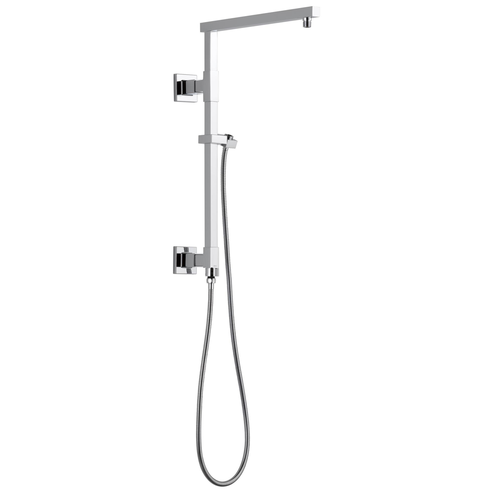 DELTA® 58410-PR Universal Showering Components Angular Shower Column, 18 in Shower Head, 26.53 in L Shower Arm, Import