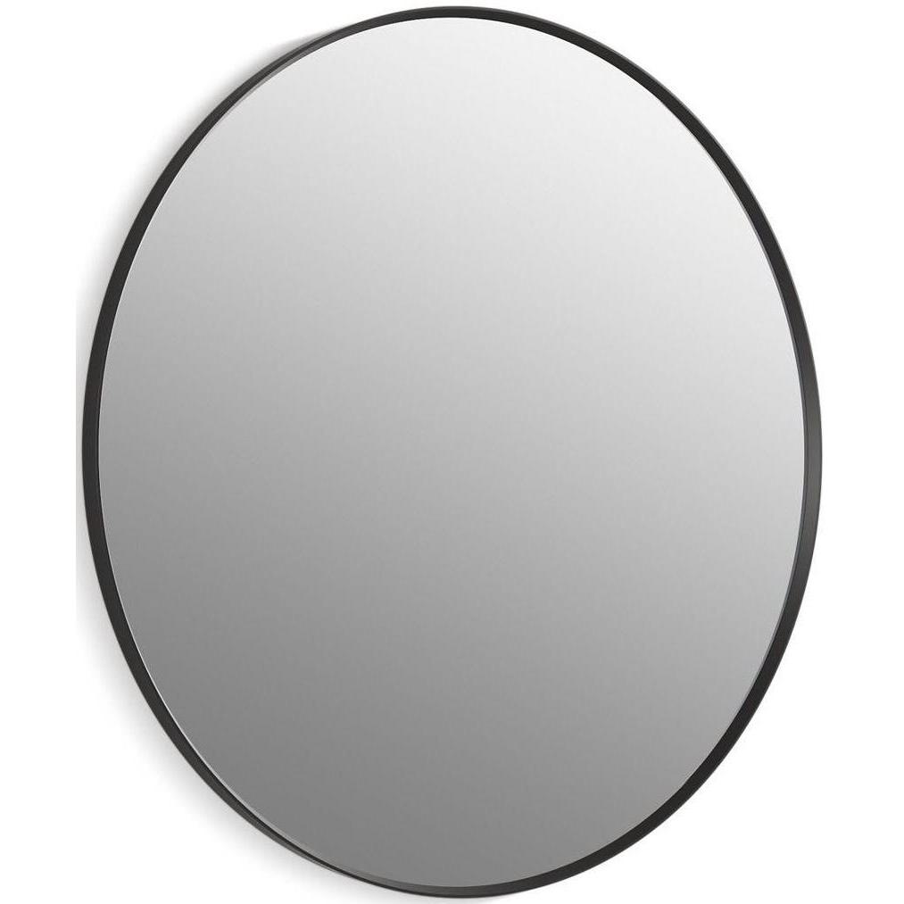 Kohler® 31370-BLL 31370 Essential Wall Mount Bathroom Mirror, Round Shape, 1.37 in L 42 in W, Matte Black