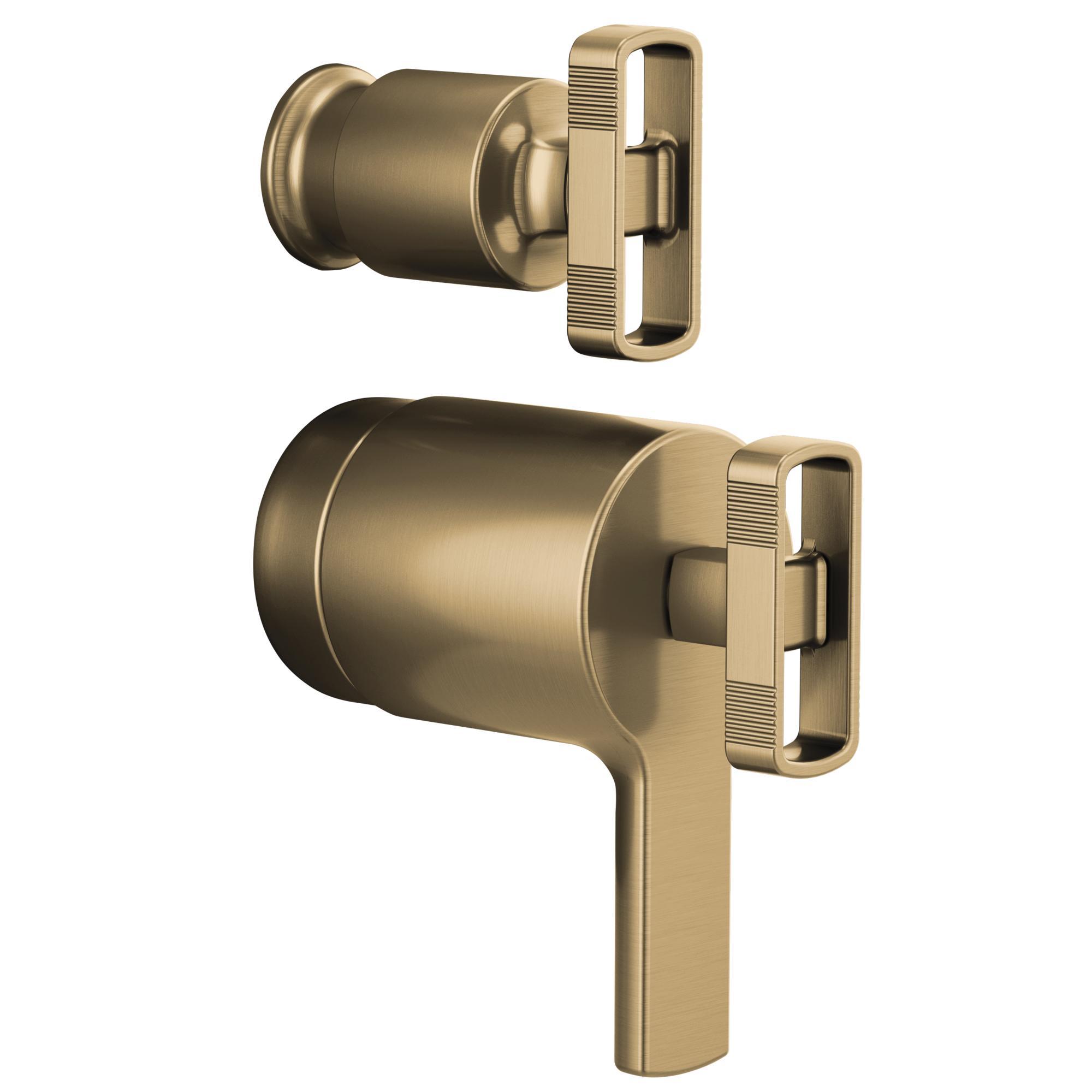 Brizo® HK7506-GL Kintsu™ Handle Kit, For Use With TempAssure® Thermostatic Valve with Integrated Diverter Trim, Luxe Gold, Import