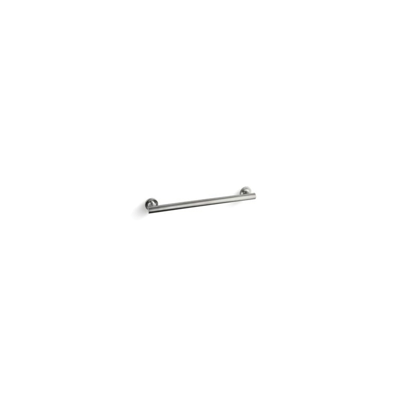 Kohler® 11892-BS Grab Bar, Purist®, 20-7/16 in L x 1-1/4 in Dia, Brushed Stainless Steel, Metal