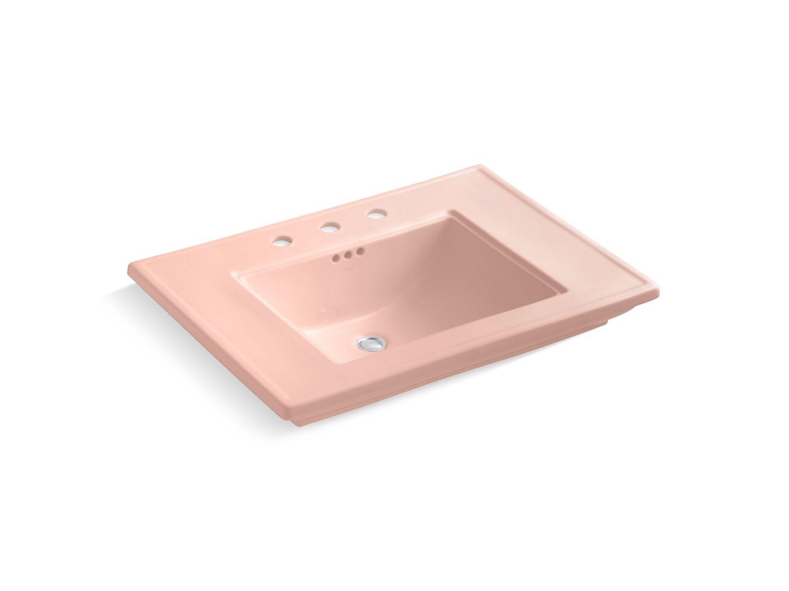 Kohler® 2269-8-V10 Memoirs® Stately Bathroom Sink, Fireclay, 150th Peachblow