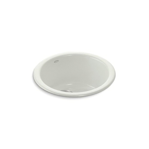 Kohler® 6565-NY Porto Fino™ Bar Sink, Circular Shape, 18-3/8 in Dia x 8-5/8 in D, Enameled Cast Iron, Dune