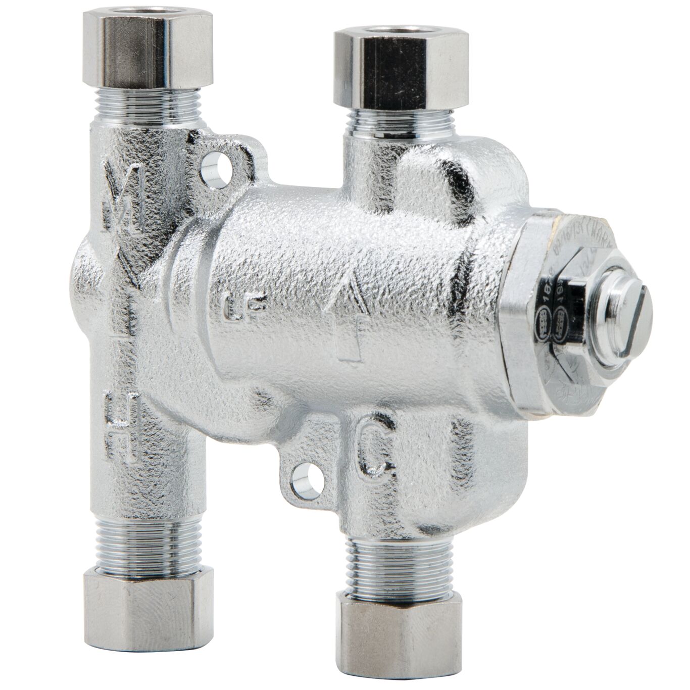 Watts® 0204144 Thermostatic Mixing Valve, 3/8 in Compression End