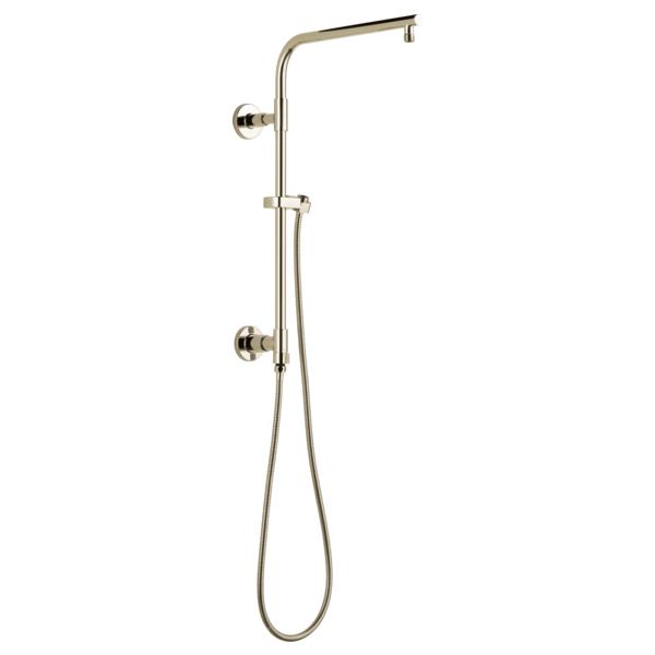 DELTA® 58810-PN-PR Universal Showering Components Round Shower Column, 18 in Shower Head, 26.44 in L Shower Arm, Import