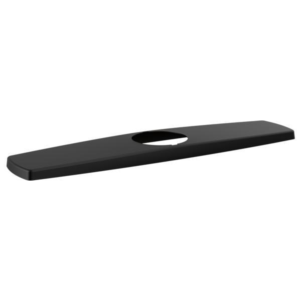 DELTA® RP100190BL Everly® Optional Escutcheon/Plate/Nuts and Gasket, For Use With Everly® 19741Z-SD-DST 1-Handle Pull-Down Kitchen Faucet with ShieldSpray® Technology, 1/2 in L x 2-1/2 in W x 11.38 in H, Matte Black