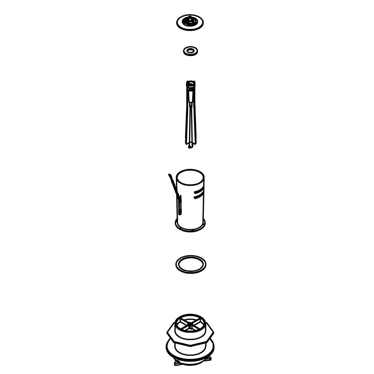 Kohler® 1218038 Comfort Canister Valve Assembly Kit, 1 Pieces, For Use With K-3946-0