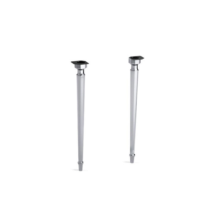 Kohler® 6839-CP Kathryn® Octagonal Console Table Leg, 3-1/4 in W x 3-1/4 in D x 31-11/16 in H Leg, Brass, Polished Chrome