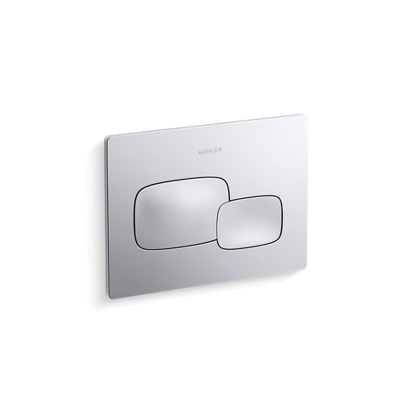 Kohler® 5413-CP Cue™ Flush Actuator Plate, For Use With K-18829-NA 2 x 4 in In-Wall Tank and Carrier System, Polished Chrome