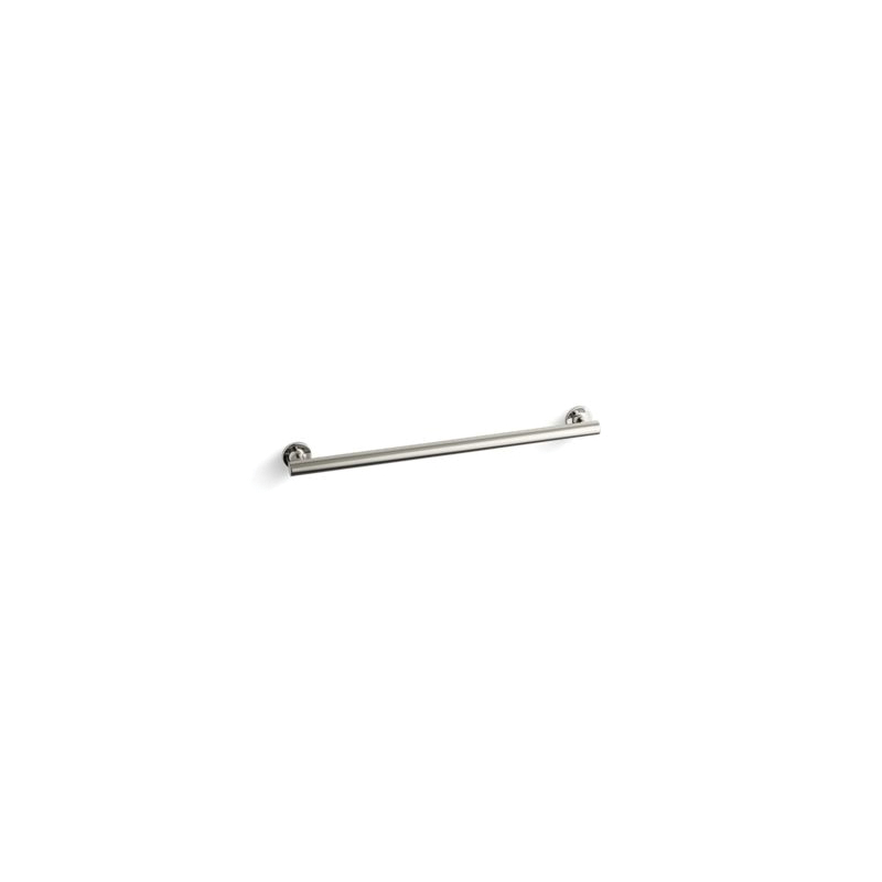 Kohler® 11893-SN Grab Bar, Purist®, 26-7/16 in L x 1-1/4 in Dia, Vibrant® Polished Nickel, Metal