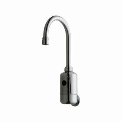 Chicago Faucet® 116.204.AB.4 HyTronic® Lavatory Sink Faucet With Dual Beam Infrared Sensor, 0.35 gpm Flow Rate, 7-5/8 in H Spout, Polished Chrome, Function: Touchless