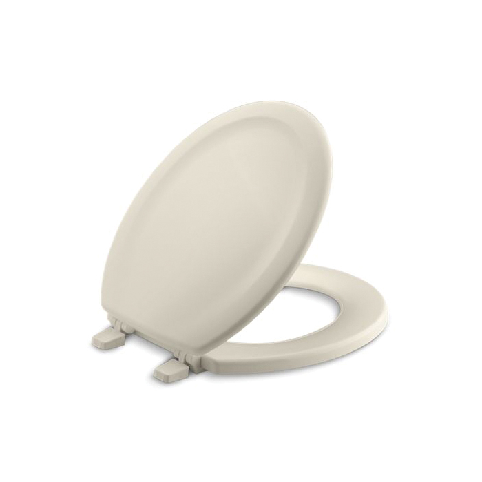 Kohler® 4648-47 Stonewood® Toilet Seat, Round Bowl, Closed Front, Wood, Almond