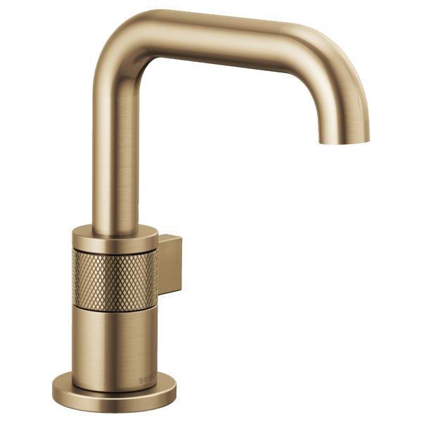 Brizo® 65035LF-GL-ECO Lavatory Faucet, Litze™, 1.2 gpm, 5-9/16 in H Spout, 1 Handles, 1 Faucet Holes, Luxe Gold, Function: Traditional, Commercial