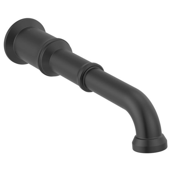 DELTA® T3584LF-BLLHP-WL Broderick® Wall Mount Bathroom Faucet Trim, Commercial, 1.2 gpm Flow Rate, 8 in Center, Matte Black, Function: Lavatory