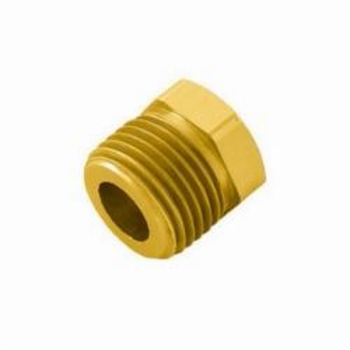 JB Industries 110-DC Heavy Duty Hex Head Pipe Bushing, 1/2 x 3/8 in Nominal, MNPT End Style, Brass, Domestic